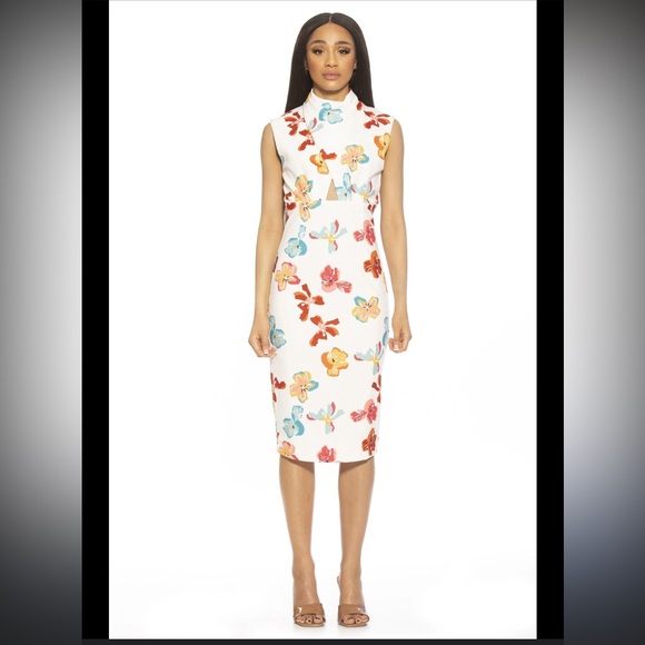 Alexia Admor Dresses & Skirts - Alexia Admor Elouise Floral Sleeveless Press